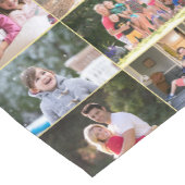 独自の28家族のフォトコラージホームデコールを作成 ショートテーブルランナー (コーナー)