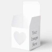 ペーパーフェイバーボックス, ハート5.1cm x 5.1cm x5.1cm  (オープン)