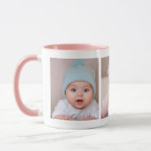 独自の3つのフォトコラージセラミックマグカップを作成 マグカップ (左)