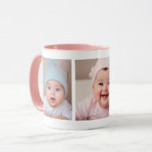 独自の3つのフォトコラージセラミックマグカップを作成 マグカップ (正面左)