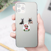 独自の3つのフォトコラージュを作成カスタム シール (スマートフォン)