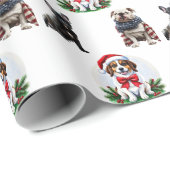 独自の3つのフォトコラージュを作成カスタム ラッピングペーパー (ロールコーナー)