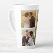 独自の3つのフォトコラージュを作成 カフェラテマグ (左アングル)