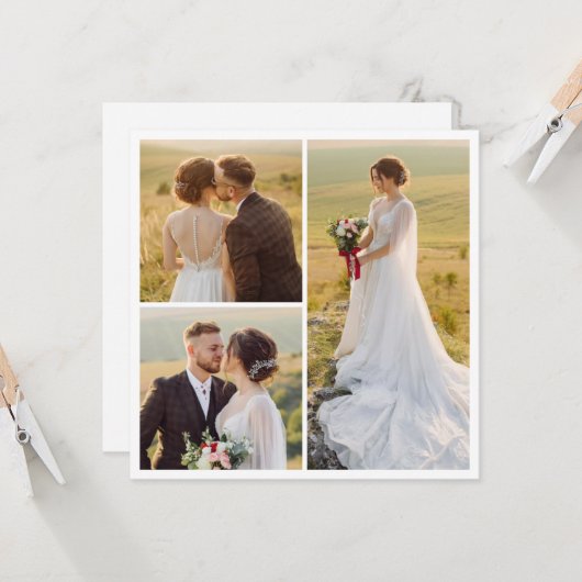 独自の3つのフォトコラージュを作成 カード (正面/裏面インサイチュ)