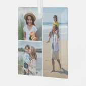 独自の3つのフォトコラージュを作成 ガラスオーナメント (正面左)