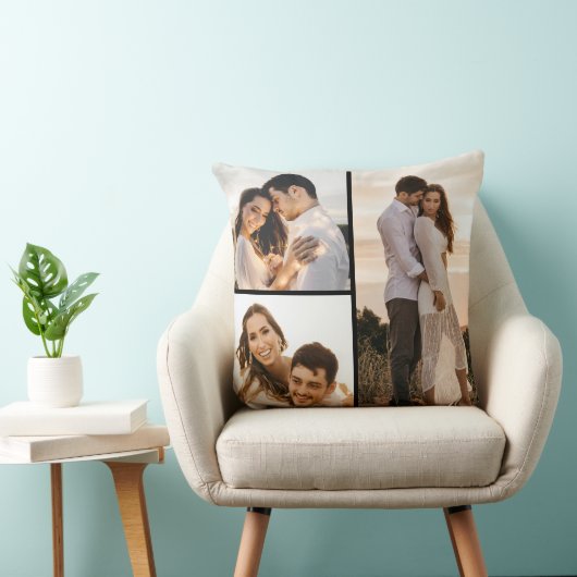 独自の3つのフォトコラージュを作成 クッション (椅子)
