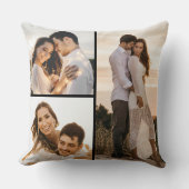独自の3つのフォトコラージュを作成 クッション (正面)