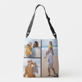 独自の3つのフォトコラージュを作成 クロスボディバッグ (裏面)