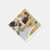 独自の3つのフォトコラージュを作成 スタンダードカクテルナプキン (角)