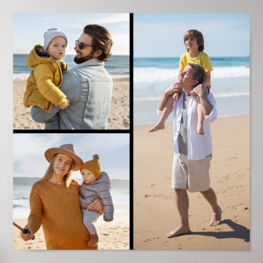 独自の3つのフォトコラージュを作成 ポスター (正面)