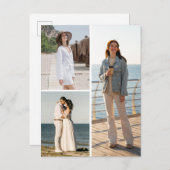 独自の3つのフォトコラージュを作成 ポストカード (正面/裏面)