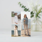 独自の3つのフォトコラージュを作成 ポストカード (スタンド正面)