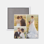 独自の3つのフォトコラージュを作成 マグネット (正面/裏面)