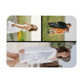 独自の3つのフォトコラージュを作成 マグネット (横)