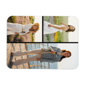 独自の3つのフォトコラージュを作成 マグネット (横)