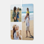 独自の3つのフォトコラージュを作成 メタルオーナメント (正面左)