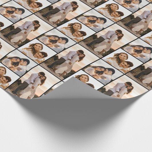 独自の3つのフォトコラージュを作成 ラッピングペーパー (角)