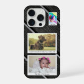 独自の3つのフォトコラージュを作成 iPhoneケース (裏面)