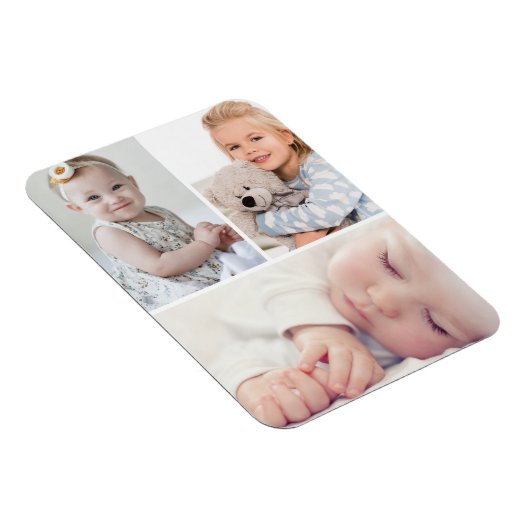 独自の3フカスタムァミリのフォトマグネットを作成 マグネット (右側)