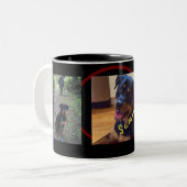 独自の3写真ギフトコーヒーマグを作成 ツートーンマグカップ (正面左)