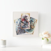 独自の3枚のタロットカードの作成 スクエア壁時計 (ホーム)