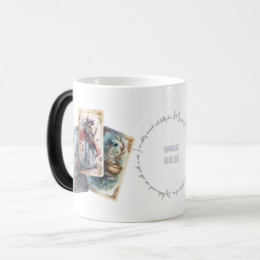 独自の3枚のタロットカードの作成 モーフィングマグカップ (正面左)