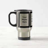 独自の3枚の写真のアップロードタンブラー トラベルマグ (左)