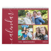 独自の3枚の写真をミニマル作成するコラージスクリプト カレンダー (カバー)