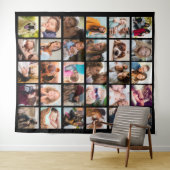 独自の30平方フォトコラージタペストリーを作成 タペストリー (インサイチュ(横))