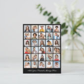 独自の30枚のフォトコラージュを作成する挨拶を追加する カード (スタンド正面)