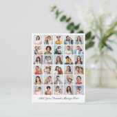 独自の30枚のフォトコラージュを作成する挨拶を追加する カード (スタンド正面)