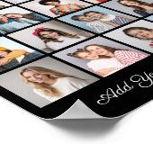 独自の30枚のフォトコラージュを作成する挨拶を追加する ポスター (角)