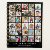 独自の30枚のフォトコラージュを作成する（年間） プランナー手帳 (正面)