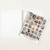 独自の30枚のフォトコラージュを作成する（年間） プランナー手帳 (ディスプレー)