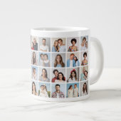 独自の32フォトコラージュを作成 ジャンボコーヒーマグカップ (正面右)