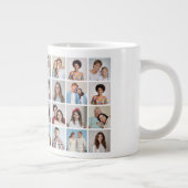 独自の32フォトコラージュを作成 ジャンボコーヒーマグカップ (右)