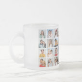 独自の32フォトコラージュを作成 フロストグラスマグカップ (左)