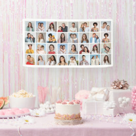 独自の32フォトコラージュを作成 横断幕