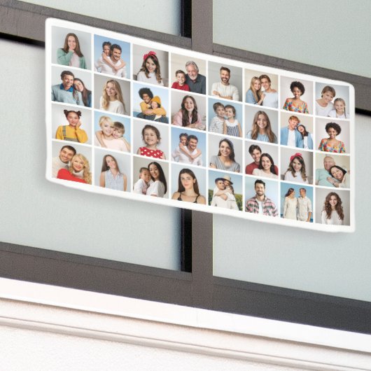 独自の32フォトコラージュを作成 横断幕 (ビルの外側)