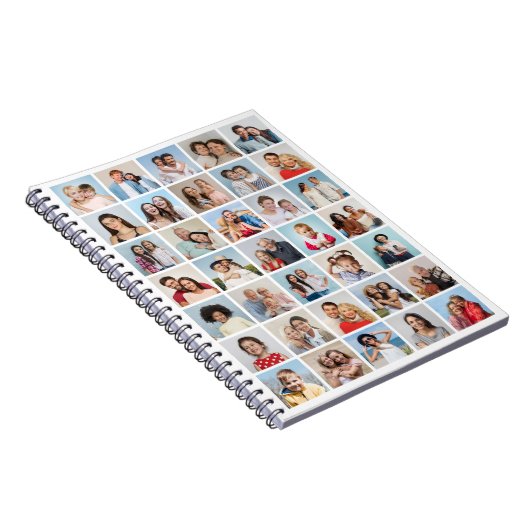 独自の35フォトコラージュ編集可能カラーを作成 ノートブック (右側)