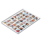 独自の35フォトコラージュ編集可能カラーを作成 ノートブック (左側)