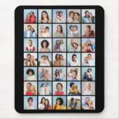 独自の35フォトコラージュ編集可能カラーを作成 マウスパッド (正面)