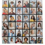 独自の36フォトコラージュを作成 シャワーカーテン (正面)