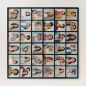 独自の36フォトコラージュを作成 ジグソーパズル (横)