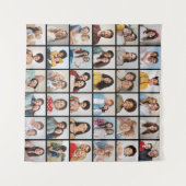 独自の36フォトコラージュを作成 タペストリー (正面(横))