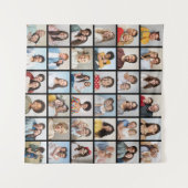 独自の36フォトコラージュを作成 タペストリー (正面(横))