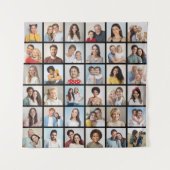 独自の36フォトコラージュを作成 タペストリー (正面)