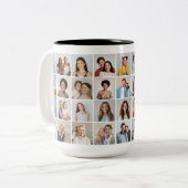 独自の36フォトコラージュを作成 ツートーンマグカップ (正面左)