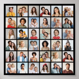 独自の36フォトコラージュを作成 ポスター