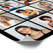 独自の36フォトコラージュを作成 ポスター (角)